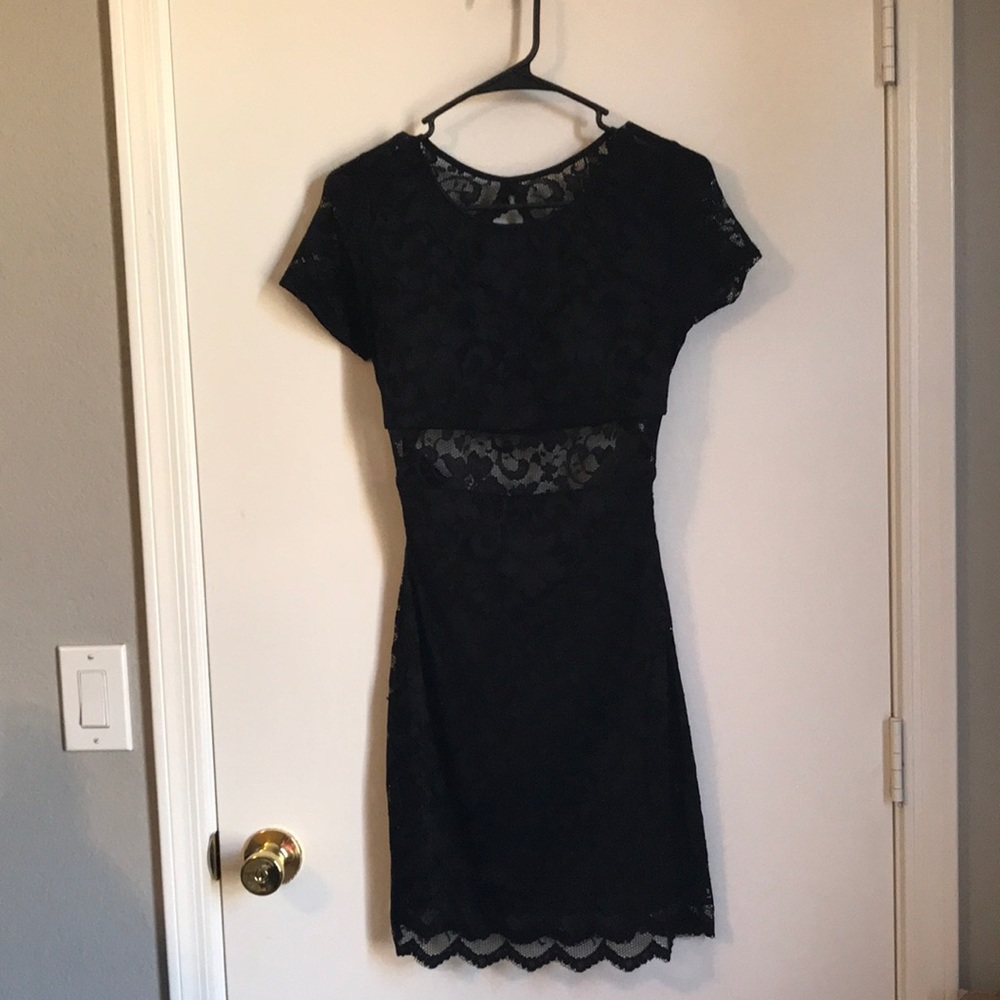 Sexy Lace Dress with Open Back